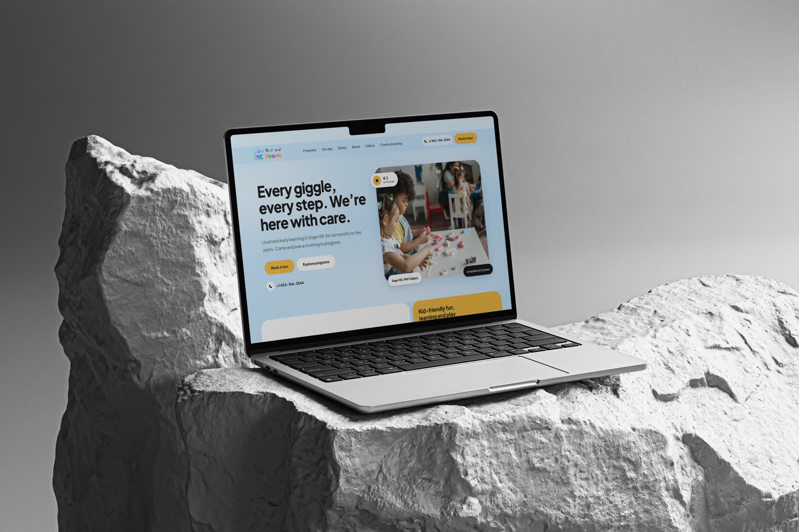 Birds and Blossoms — Early learning · Web design